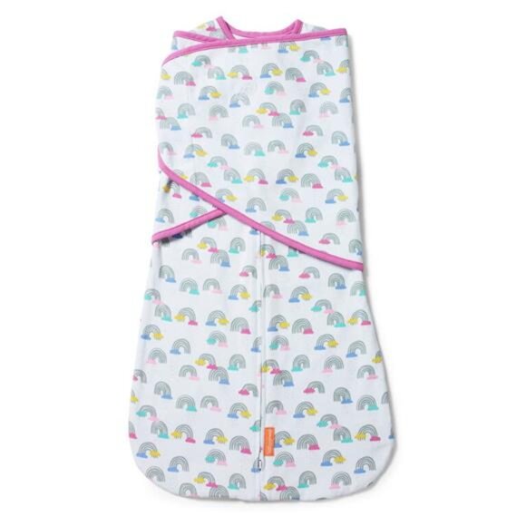 SwaddleMe ArmsFree Convertible Swaddle, Stage 2, Large (3-6 months) - Rainbow - Picture 1 of 1